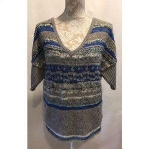 Free People Oversize  Sequin Knit Sweater Size S
